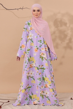 ABAYA PRINTED 1.02 - LILAC